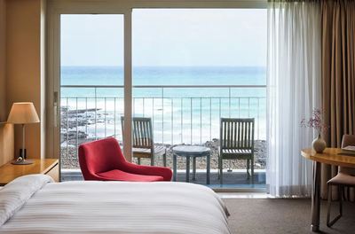 Ocean-view guest room
